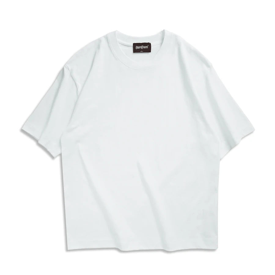 Camiseta Oversized Unissex Verão, Marrom, Estilo Coreano