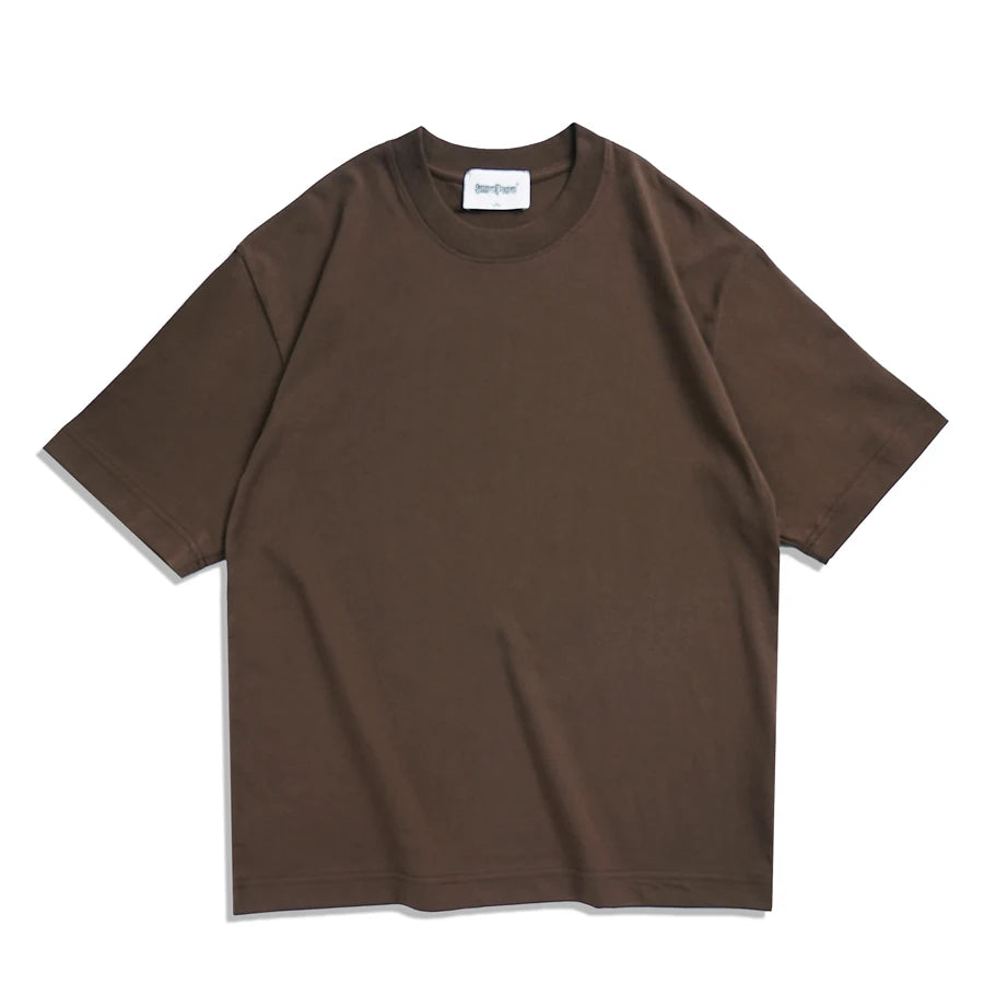 Camiseta Oversized Unissex Verão, Marrom, Estilo Coreano